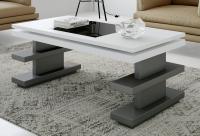 Журнальный стол NORA 2065 Blanco mate/Grafito/Negro. Фото №1