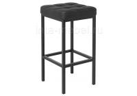 Барный стул Лофт кожзам d6 / черный матовый. Фото №1