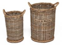 Корзина Secret De Maison Yanbe (набор из 2 штук) натуральный ротанг, 31*31*44 / 39*39*54 , Натуральный Кубу / Natural Kubu фото Корзина Secret De Maison Yanbe (набор из 2 штук) натуральный ротанг, 31*31*44 / 39*39*54 , Натуральный Кубу / Natural Kubu. Фото №1