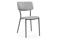 Стул Фиер серый / черный глянец фото Стул Фиер серый / черный глянец