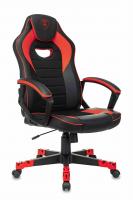 Кресло игровое Zombie GAME 16 черный/красный текстиль/эко.кожа крестовина пластик