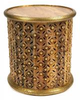 Столик Secret De Maison DRUM ( mod. ND-023) дерево манго, 43x46см, коричневый