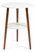 Подставка FLORISTE МДФ/дерево, 55*55*77 см, Белый (ножки орех) фото Подставка FLORISTE МДФ/дерево, 55*55*77 см, Белый (ножки орех). Фото №1