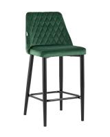 Стул полубарный Диего велюр зеленый. Фото №1