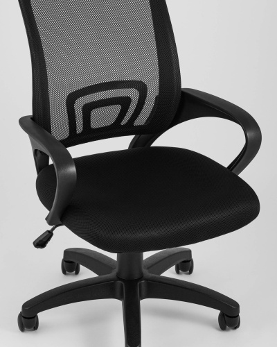 Кресло офисное TopChairs Simple черное. Фото №9