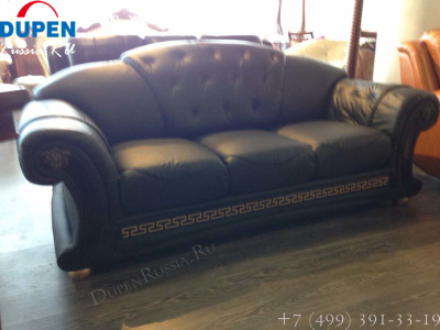 Диван-кровать Versace 3-х местный черный. Фото №4