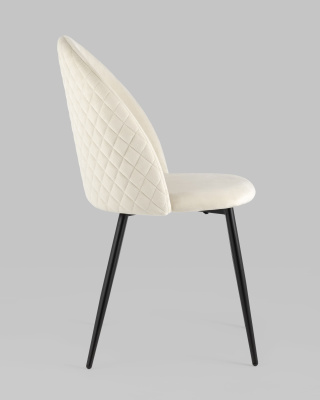 Стул Lilly велюр бежевый. Фото