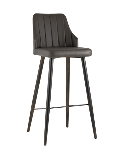 Стул барный Коналл экокожа таупе фото Стул барный Коналл экокожа таупе. Фото №2