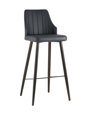 Стул барный Коналл экокожа антрацит фото Стул барный Коналл экокожа антрацит. Фото №2