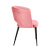 Стул Базель коралловый с прострочкой с черными ножками. Фото №9