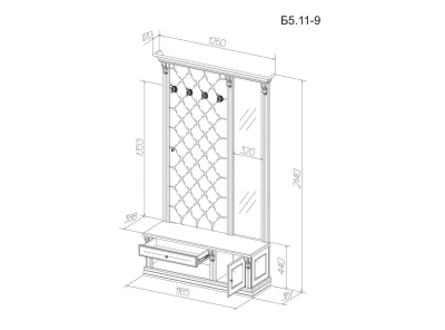 Прихожая Благо 5 Б 5.11-9. Фото