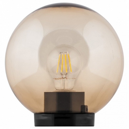 Светильник садово-парковый, ПМАА, 230V E27, d=250мм, золотой, НТУ 01-60-253,. Фото №1