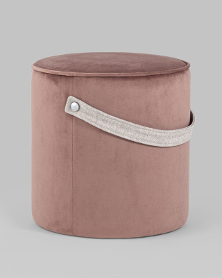 Пуф Джерри велюр пыльно-розовый фото Пуф Джерри велюр пыльно-розовый. Фото №4