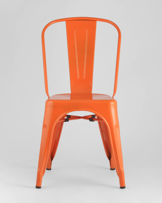 Стул TOLIX оранжевый глянцевый. Фото №4