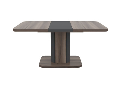 Стол раскладной А56 120/160x80 см вяз каменный/графит. Фото