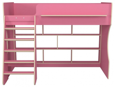 Кровать-чердак Р432-П Капризун 1, розовый. Фото №4