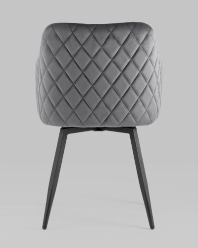 Стул Ника вращающийся велюр серый. Фото №6