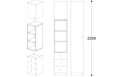 Шкаф верхний Силуэт фото Шкаф верхний Силуэт. Фото №4