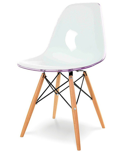 Стул ESF DC231A фиолетовый/белый. Фото №2