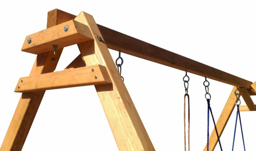 Качели детские Р911-24, коричневый. Фото №7