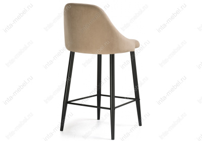 Барный стул Джама бежевый / черный матовый фото Барный стул Джама бежевый / черный матовый. Фото №4