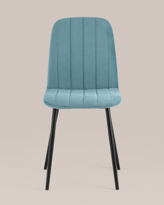 Стул Easy велюр пыльно-голубой. Фото №5