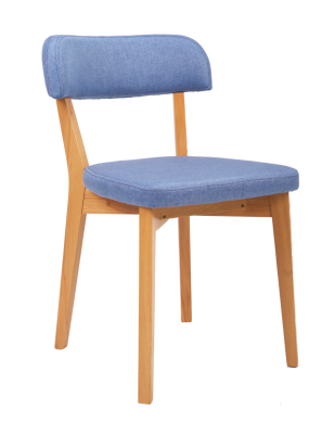 Стул Франк Блю-Лазур/Натур. Бук. Фото №2