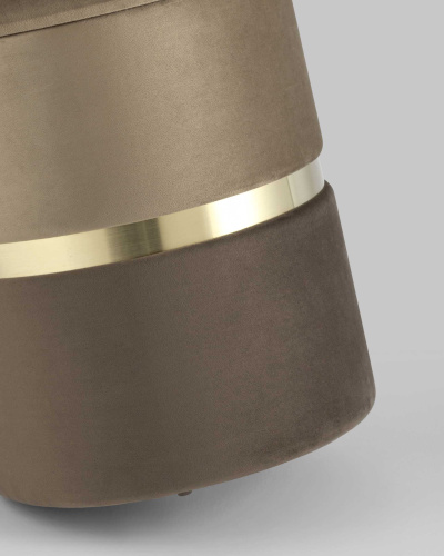 Пуф Кэрри с ящиком велюр коричневый. Фото №7