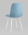 Стул Chilly рогожка голубой ножки белые фото Стул Chilly рогожка голубой ножки белые. Фото №7
