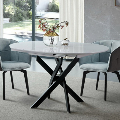 Стол 2303-1 белый/черный (white/black). Фото №4