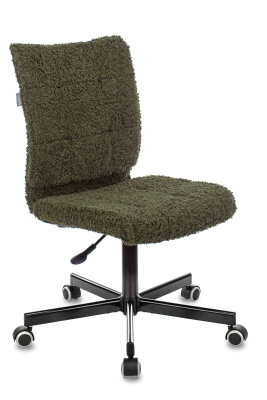 Кресло Бюрократ CH-330M хаки экомех крестовина металл черный фото Кресло Бюрократ CH-330M хаки экомех крестовина металл черный. Фото №2