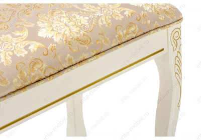 Стул деревянный Валентино патина золото / бежевый фото Стул деревянный Валентино патина золото / бежевый. Фото №4