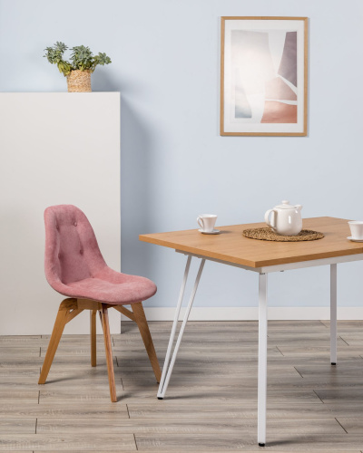 Стул EAMES lite Розов/Натуральный Бук фото Стул EAMES lite Розов/Натуральный Бук. Фото №6