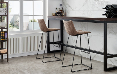 Стул барный CQ-8347B коричневый 2090 фото Стул барный CQ-8347B коричневый 2090. Фото №4