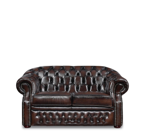 Диван B-128 лавсит (2-х местный) коричневый. Фото №1