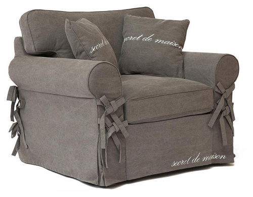 Кресло Secret De Maison Butterfly (mod. 5220-20) дерево береза, ткань: хлопок, 94 х108х95см, серый / AJ808-12. Фото №1