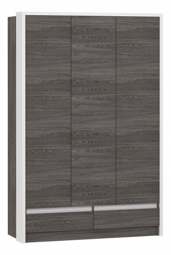 Шкаф комбинированный Virginia НМ 011.50, Белый Скандинавский/Ясень Анкор темный. Фото №1