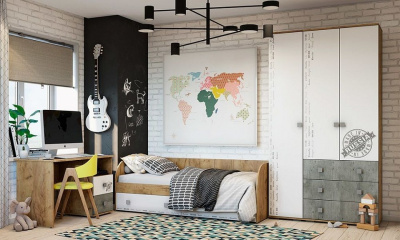 Стол письменный Тренд,коричневый. Фото