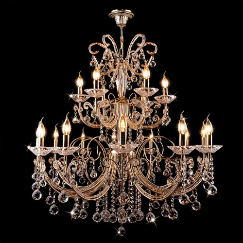 Подвесная люстра Eurosvet Gift 2049/12+6 золото Strotskis. Фото №2