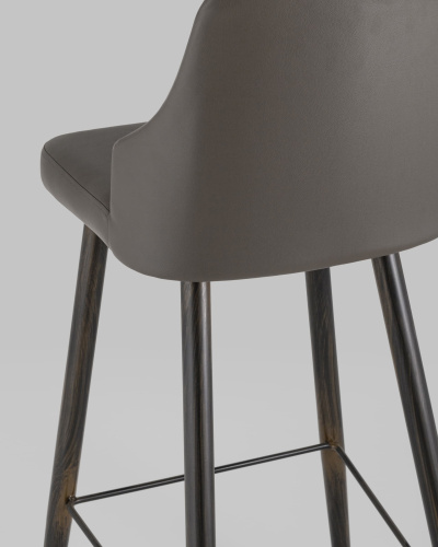 Стул барный Коналл экокожа таупе фото Стул барный Коналл экокожа таупе. Фото №8