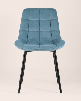 Стул Флекс велюр пыльно-голубой. Фото