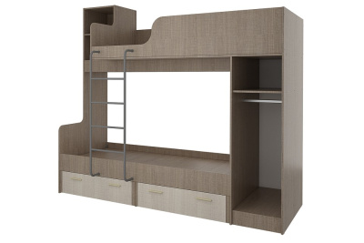 Кровать двухъярусная Юта СТЛ.359.12,бежевый. Фото