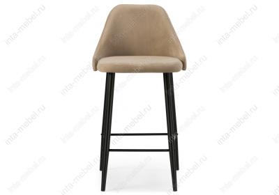 Барный стул Джама бежевый / черный матовый фото Барный стул Джама бежевый / черный матовый. Фото №2