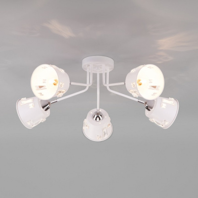 Потолочная люстра Eurosvet Benna 70105/5 белый. Фото №2