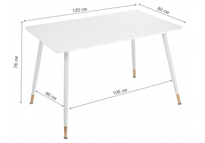 Стол деревянный Bianka белый. Фото №4