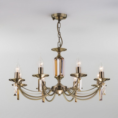 Подвесная люстра Eurosvet Volare 60087/8 античная бронза. Фото №2