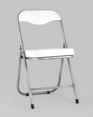 Стул складной ДЖОН металлик, белый фото Стул складной ДЖОН металлик, белый. Фото №3