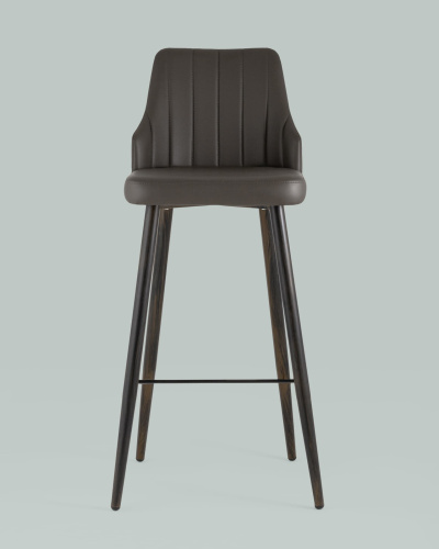 Стул барный Коналл экокожа таупе фото Стул барный Коналл экокожа таупе. Фото №5