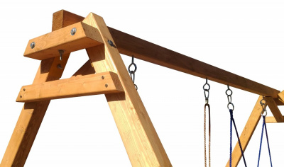 Качели детские Р911-16, коричневый. Фото №5