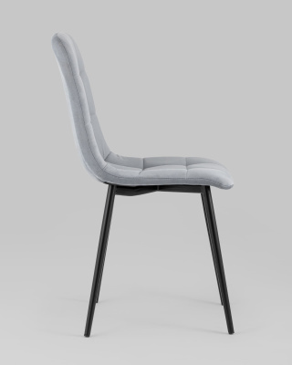 Стул Oliver велюр светло-серый фото Стул Oliver велюр светло-серый. Фото №4